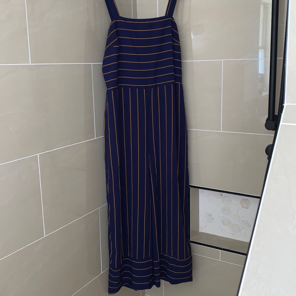 Yellow and blue summer dress